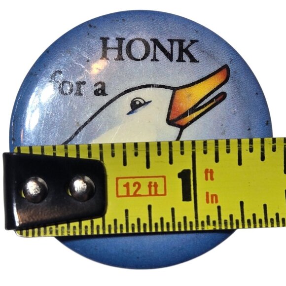 Goose Island Pinback Button Honk For A Great Beer Advertising Brewing Company - Picture 2 of 8